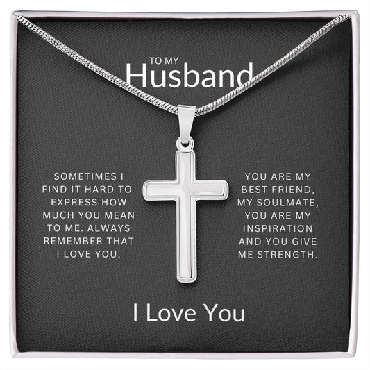 My Husband | Stainless Cross Necklace